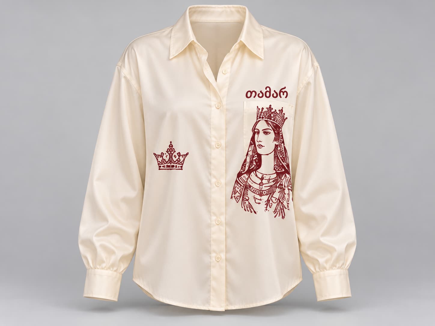 Queen Tamar Crown Shirt — Product front